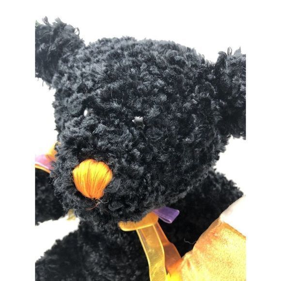 Dan Dee Collector's Choice Halloween Black Bear Candy Corn Plush Stuffed Animal - Picture 2 of 7
